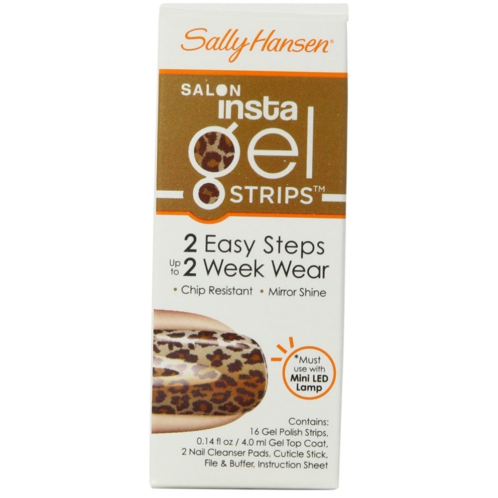 Walk the Catwalk - animal print color print Sally Hansen Insta gel strips